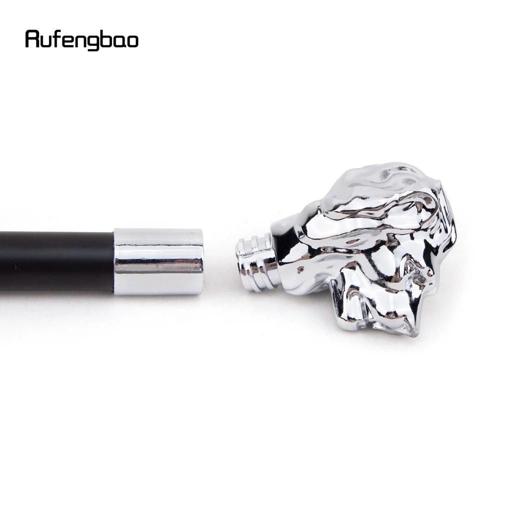 Роскошная белая трость с ручкой в ​​виде головы льва, модная трость для вечеринки, декоративная трость, элегантная ручка-трость, 93 см