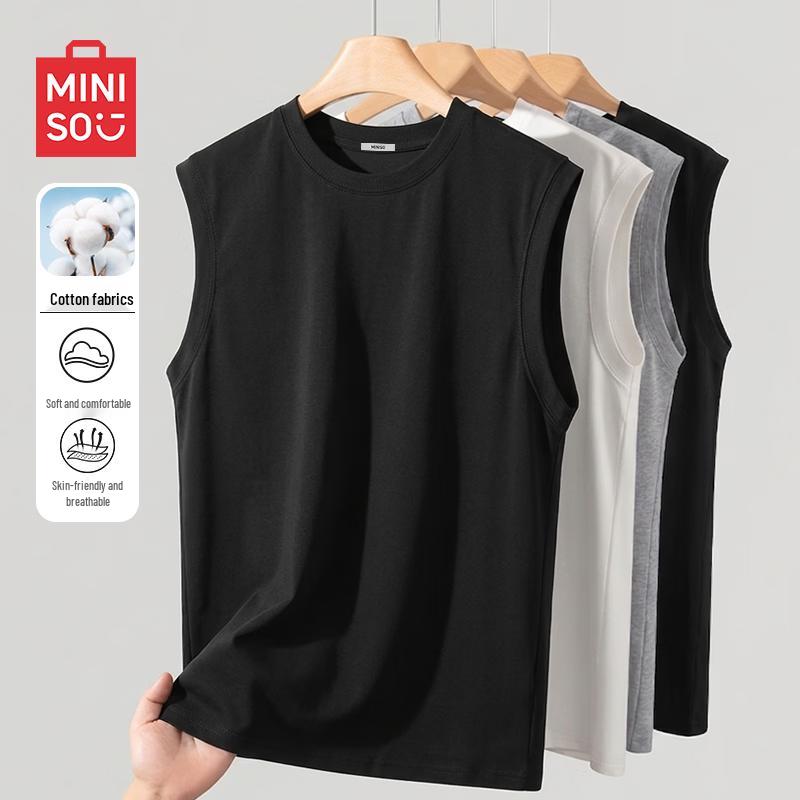 MINISO Мужская безрукавка в американском ретро стиле