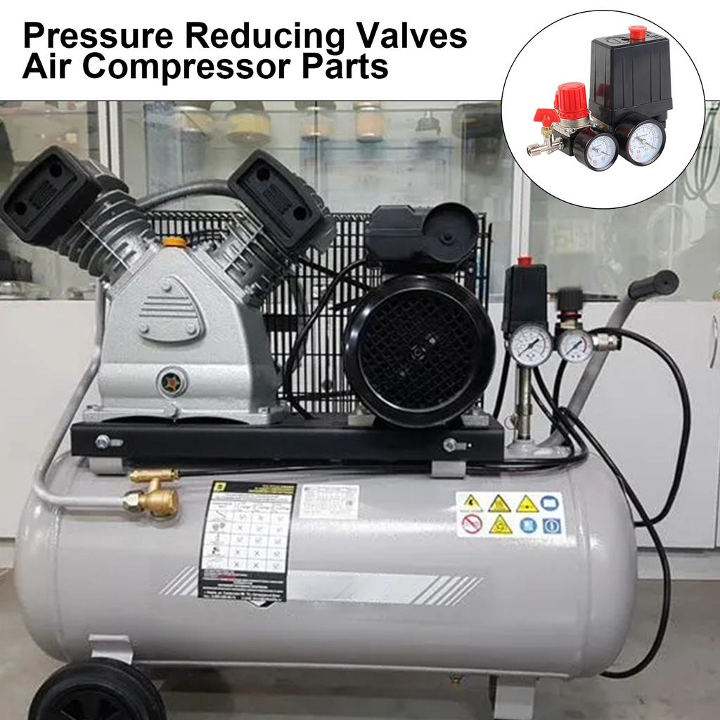 Air Compressor Pressure Switches Control Valves Air Pressure Regulator 90-120PSI / Safety Pressure Relief Valves