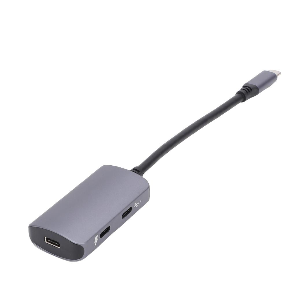 Адаптер USB C для AR-очков PD 100 Вт Быстрая зарядка 4K 60 Гц Двойной USB C Адаптер для AR-очков и Игр Подходит для 2