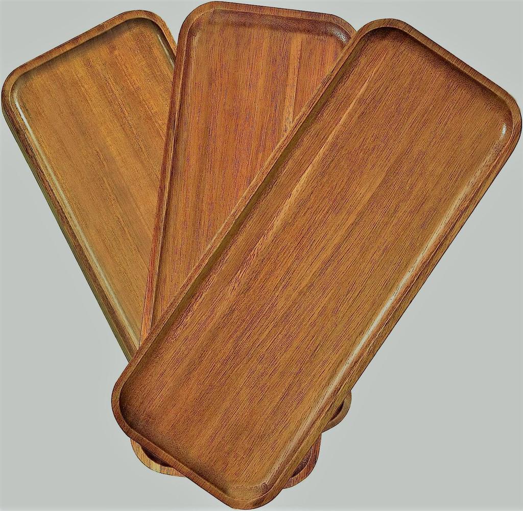 Acacia Oval Wooden Tray for Snacks, Fruit, Steak, and Dinner.
