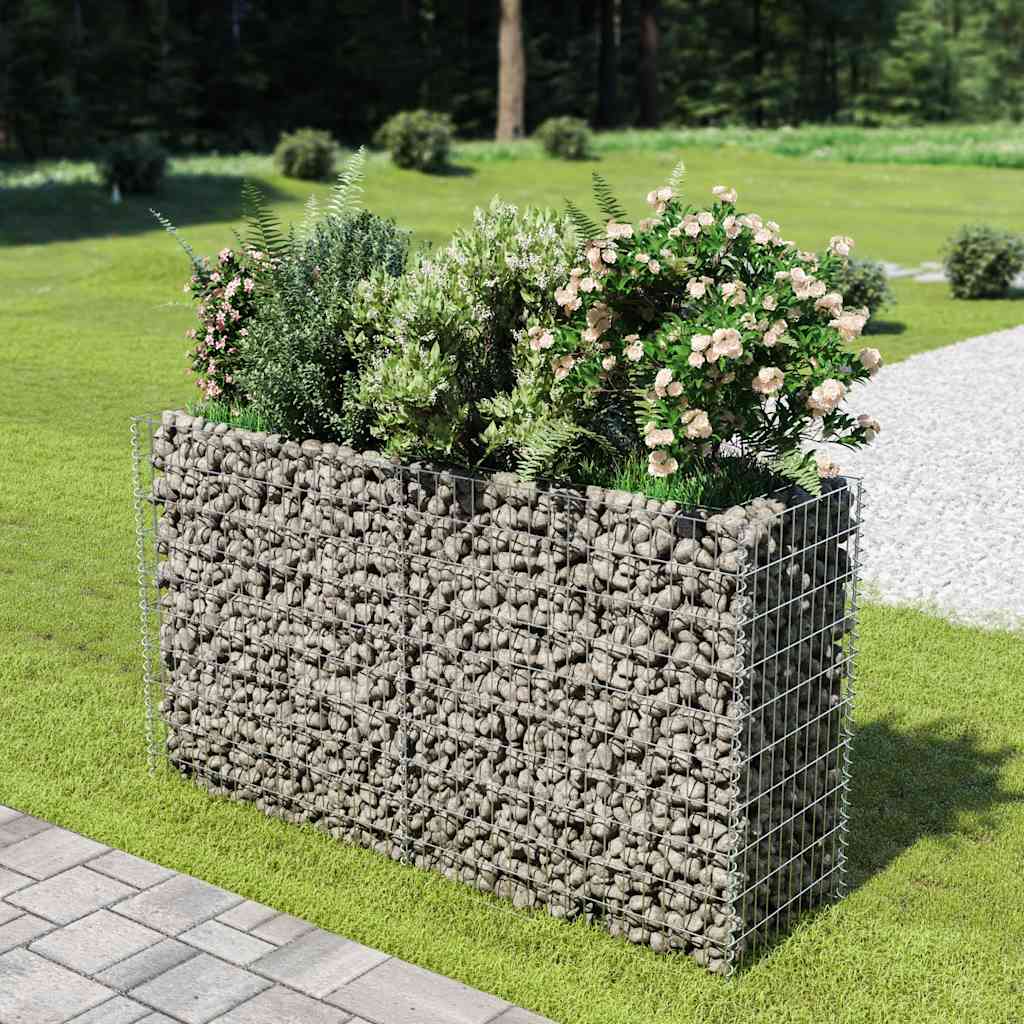 Gabion Raised Bed Galvanized Steel 180 * 50 * 100 cm