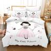Cartoon Ballet Dancing Girl Duvet Cover Set Princess Style Twin Siz Bedding Set Kids Girl Nordic Bed Cover 150 90  Queen King