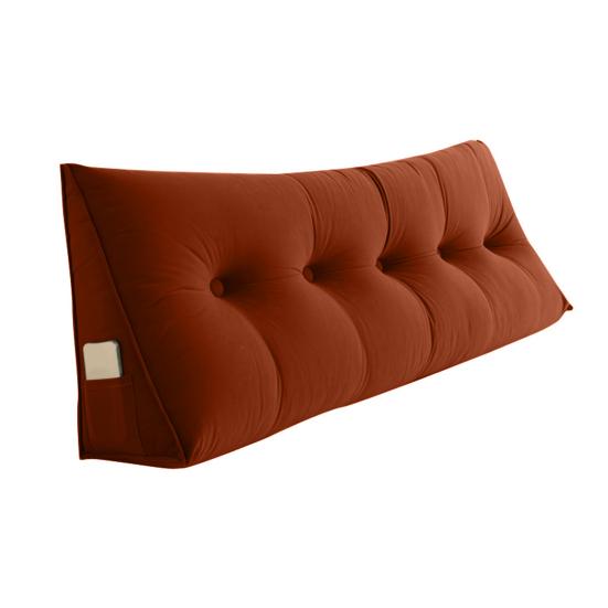 Подушка-клин для спинки изголовья, треугольная подушка с боковым карманом, съемный чехол, подушка-клин для изголовья для кушетки, кровати в общежитии, для чтения, работы