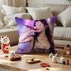 YUQI Chinese Singer Cushion Cover Silky Short Plush Invisible Zipper Dustproof Sofa Pillow Case for Home Decor