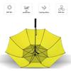 Cool Fan Black Rubber Umbrella Cooling Sun Shade Dual Purpose Umbrella With Fan UV Umbrella