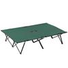 Double Camping Cot Bed, with Bag - Green