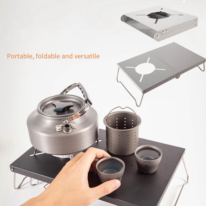 Складной стол, товары для кемпинга, уличный портативный легкий, алюминиевый стол-жаровня