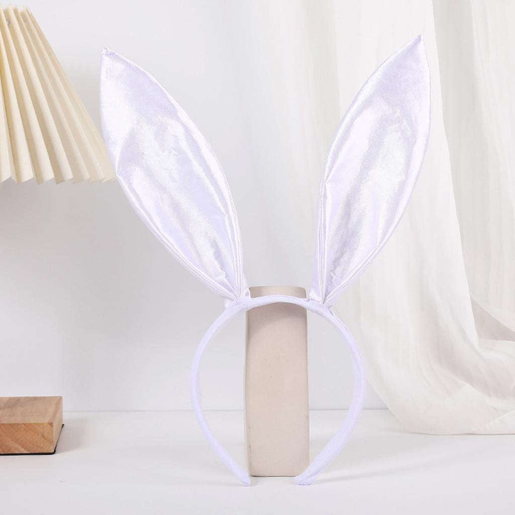3 шт. Мультяшный плюшевый ободок в форме кроличьих ушей и хвост и галстук-бабочка, костюмный набор, реквизит для пасхальной вечеринки, карнавала, смешное платье