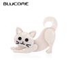 New Acrylic Cat Brooches For Women Enamel Suit Bag Decoration Handmade Lovely Animal Brooch Pins Fashion Corsage Gift