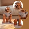 Nordic Design Reading Lion Figurine Art Sculpture Table Centerpiece Statue Ornament for Entryway