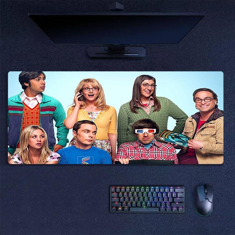 The Big Bang Theory Mouse Pad, Large Gaming Desk Mat, Non-slip XXL Mousepad for Laptop & Tablet, Mini PC Playmat with Stitched Edges