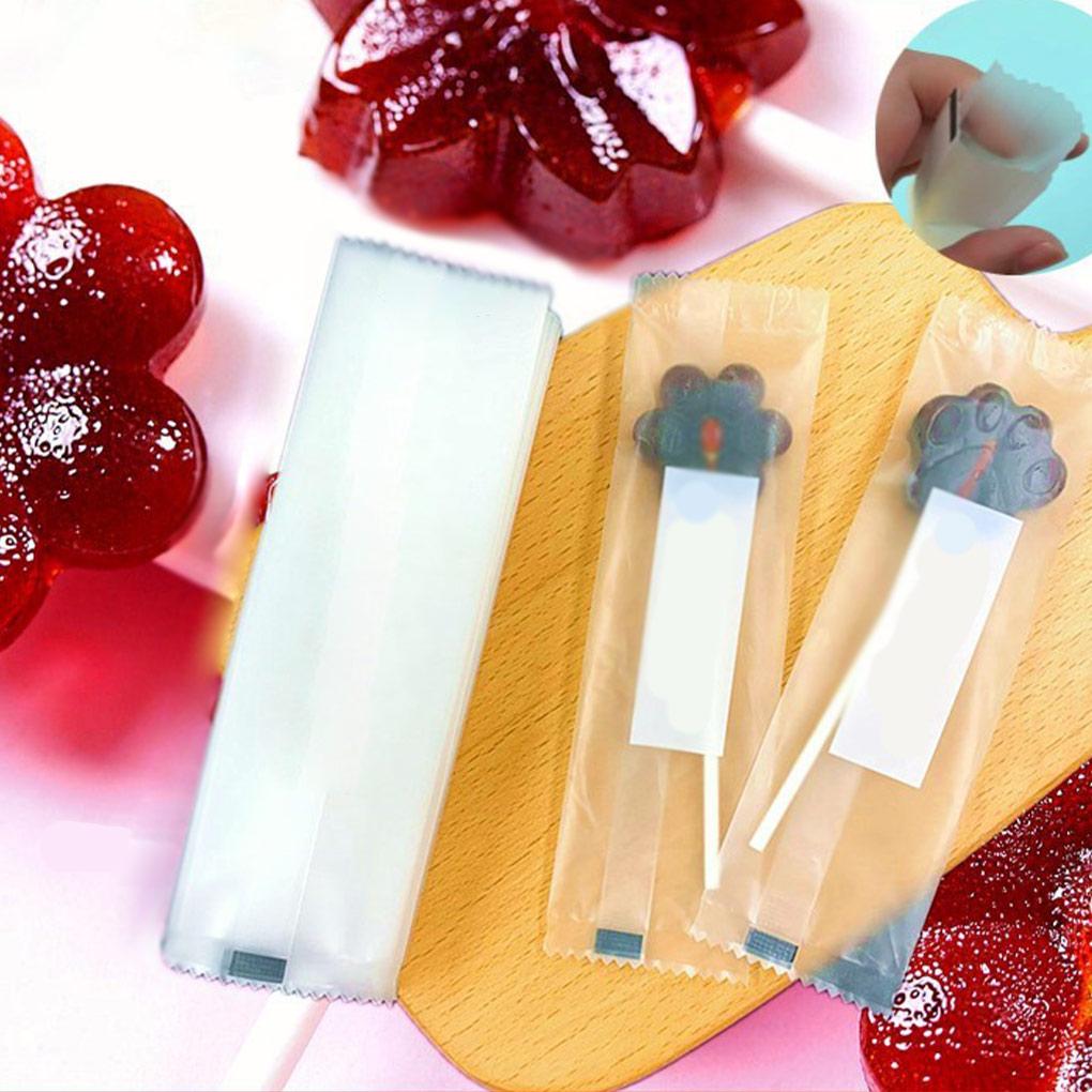 100 шт. прозрачные пакеты для конфет с плоским открытым верхом OPP целлофановая упаковка для леденцов на день рождения подарочные наборы для самостоятельной уборки