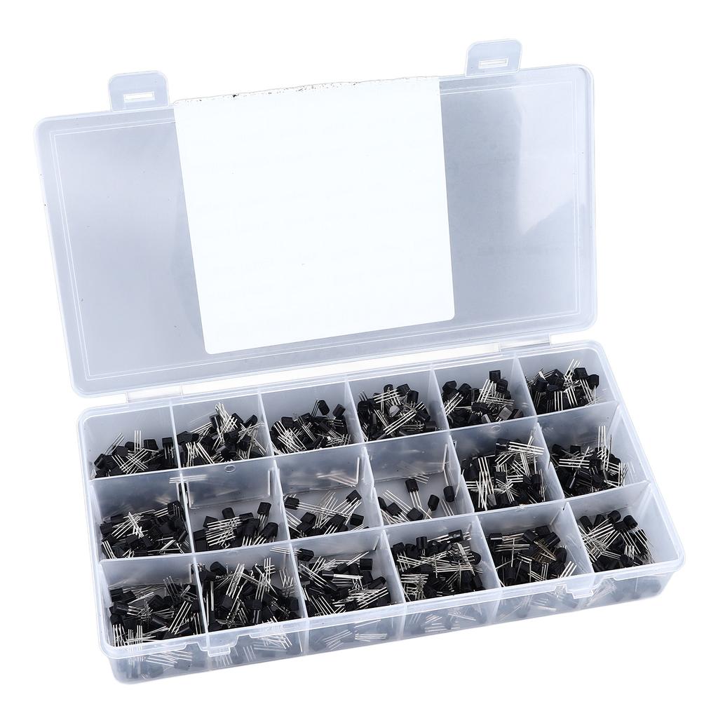 900 шт. Транзистор 18 типов Диод Триод Полупроводниковый переключатель Малой мощности Ассортимент Набор Комплект