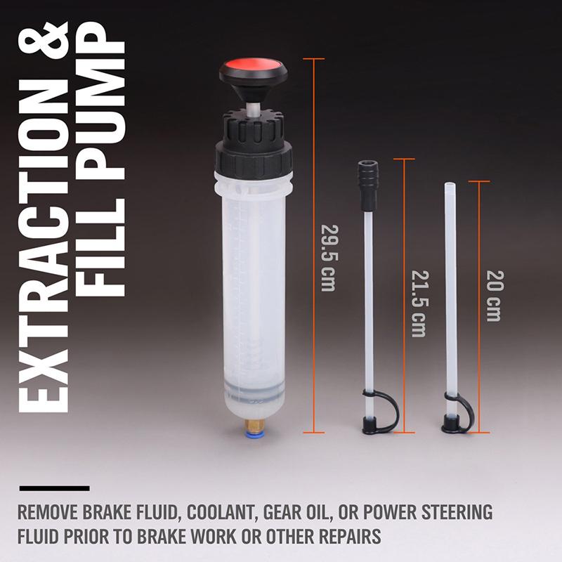 Auto Brake Fluid Extractor Auto Oil Change Syringe With Hose Dual Purpose Oil Change Tool 100-500cc Automotive Supplies