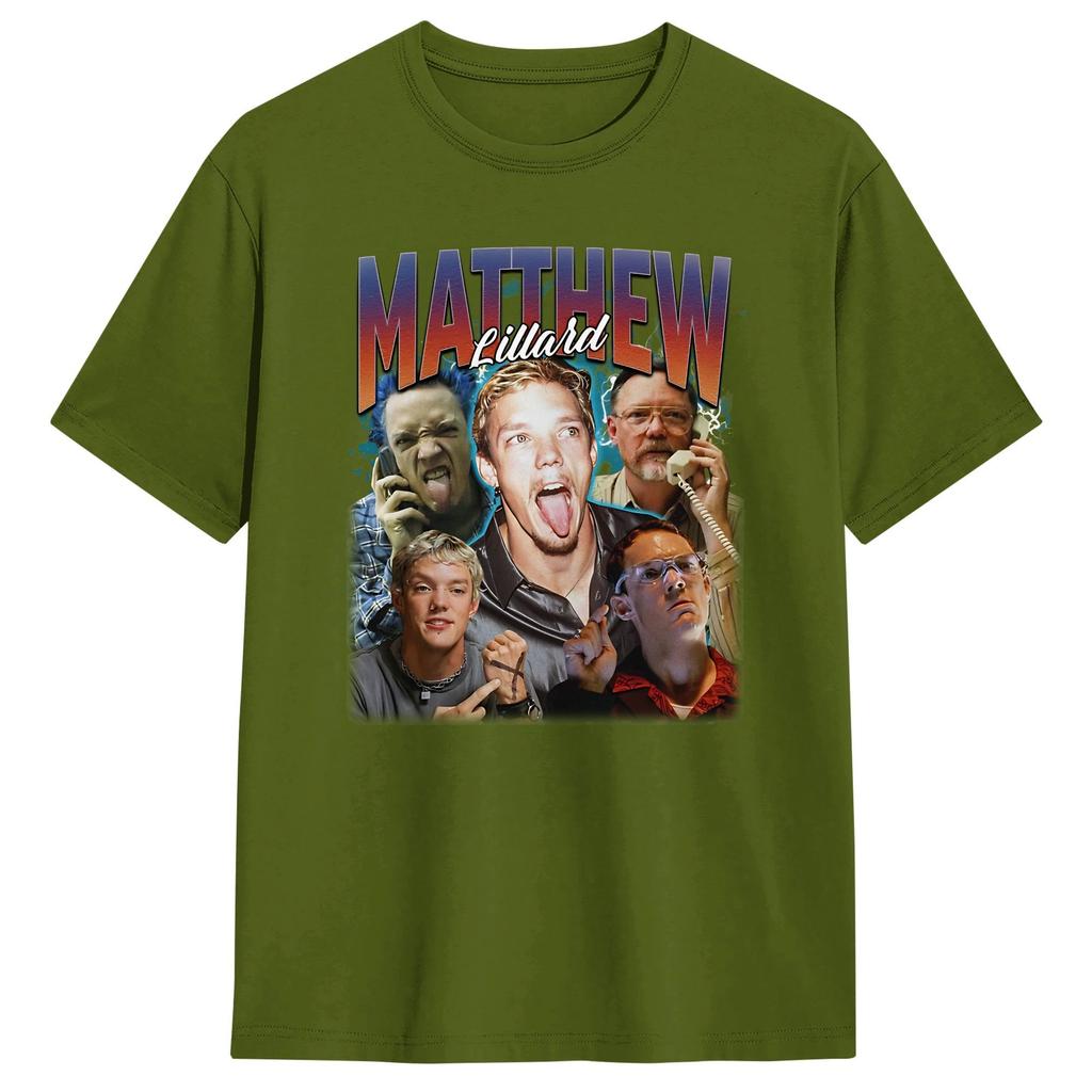 Oversized TShirt Summer Matthew Lillard Leisure TShirts Cotton Tee Shirt for Unisex YK Fun Short Sleeve Top Tees