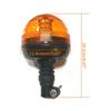 12V/24V 40/60LED Truck Strobe Light Signal Lamp Amber Rotating Warning Flashing Beacon Light Tractor Trailer Lorry Boat Camper