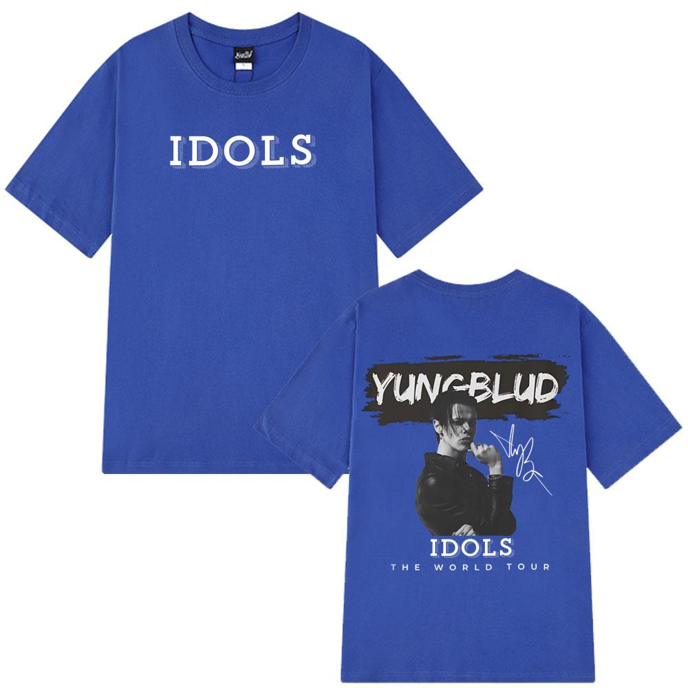 Customization Yungblud 2025 World Tour New Idols Vintage Tshirt Unisex Unisex Punk Rock T Shirts Shortsleeved Cotton Hiphop Overs