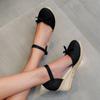 Женская обувь на высоком каблуке, женские Sandalias Zapatos Mujer, женская повседневная обувь, дышащие слипоны, уличные сандалии на танкетке для отдыха