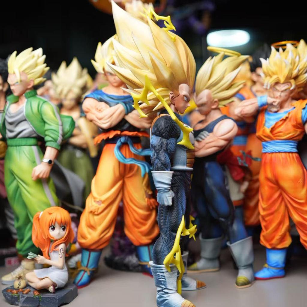 HY STUDIO33.5см13.19дюймов Аниме Dragon Ball Z Фигурка SSJ3 Веджета Фигурка ПВХ Супер Сайян 3 Веджета Фигурка Коллекционная Модель Игрушки