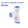 OD 1/4" 3/8" Трубка Быстроразъемное Соединение Slip Lock Соединитель для Очистки Воды Садовое Орошение Прямой Угольник Тройник Фитинги для Труб