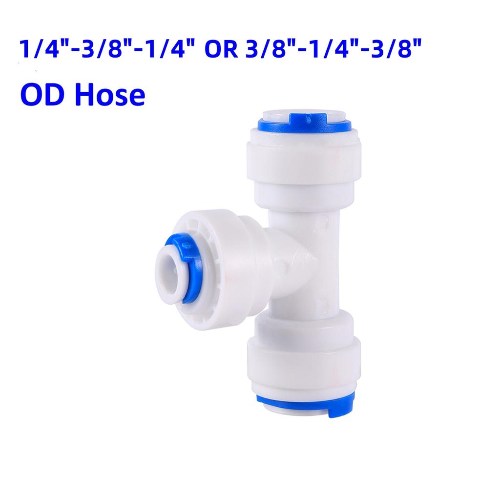 OD 1/4" 3/8" Трубка Быстроразъемное Соединение Slip Lock Соединитель для Очистки Воды Садовое Орошение Прямой Угольник Тройник Фитинги для Труб