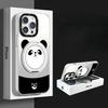Cute Panda Suitable for Apple 16promax Mobile Phone Case 13 Couple Huawei 15 Magnetic Fulcrum Stand 14 Xiaomi