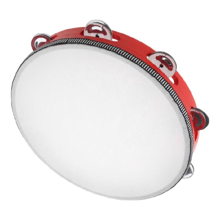 Бубны с металлическими колокольчиками Барабан Ручная перкуссия для взрослых Церковная вечеринка Игра