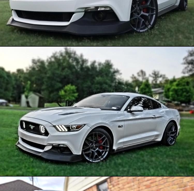 15-17 Ford Mustang RTR Комплект спойлера передней губы - Малый обвес Подбородочный ковш для переднего бампера