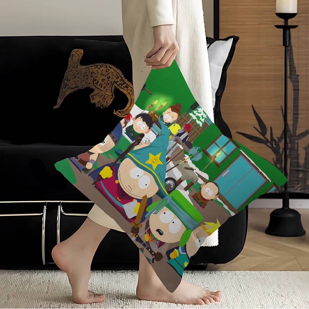 Classic Animation SSouth Cartoon Park Pillow Cover Sofa Cushion Cover Home Room Decoration Children Gift