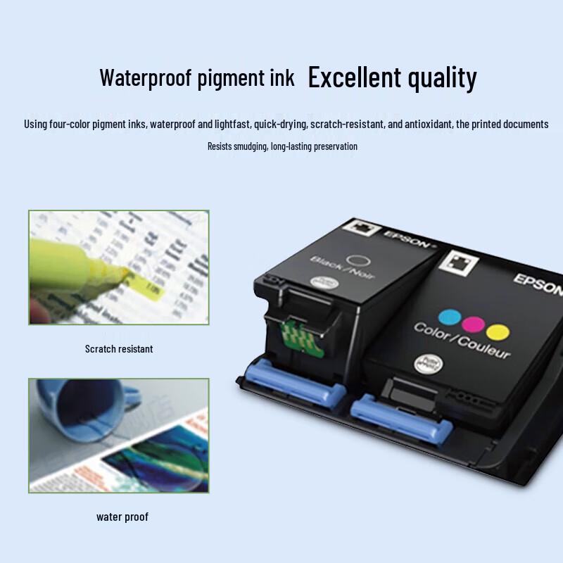 Портативный цветной струйный принтер Epson WF-110, китайская вилка (адаптер в комплекте)
