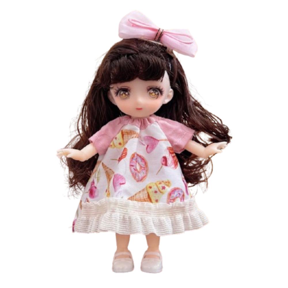 Ball Jointed Body 16cm Doll Clothes Set Movable Joint Chinese Style Skirt  Babies