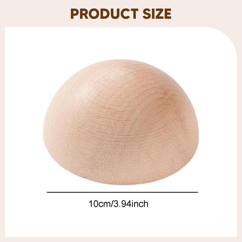 Wooden Pottery Plate Press Tool Half Round Clay Molds for Pottery Circle and Porcelain DIY Projects