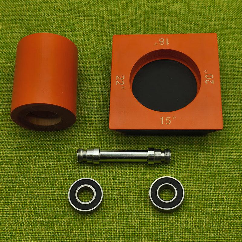 Новая роликовая точилка для ножей, четырехсторонний алмазный точильный камень, 15/18/20/22 градуса, магнитный угловой ролик для заточки кухонных ножей