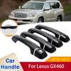 Fit for Lexus GX460 J150 LC150 2010~ Gloss Black Smart Door Handle Cover Style Sticker Trim Car Protective Film
