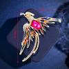 Phoenix Bird Brooches Pin For Women Enamel Flying Beauty Bird Party Gift