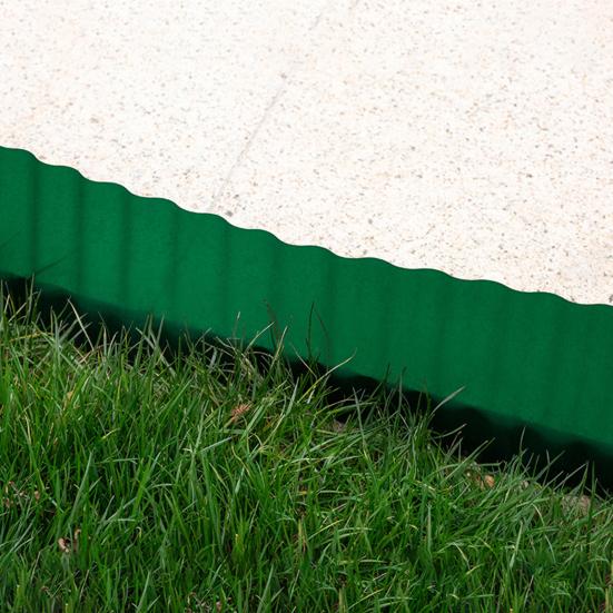 1 рулон гофрированного забора влагостойкий ландшафтный бордюр не требующий копания гнущийся садовый бордюр