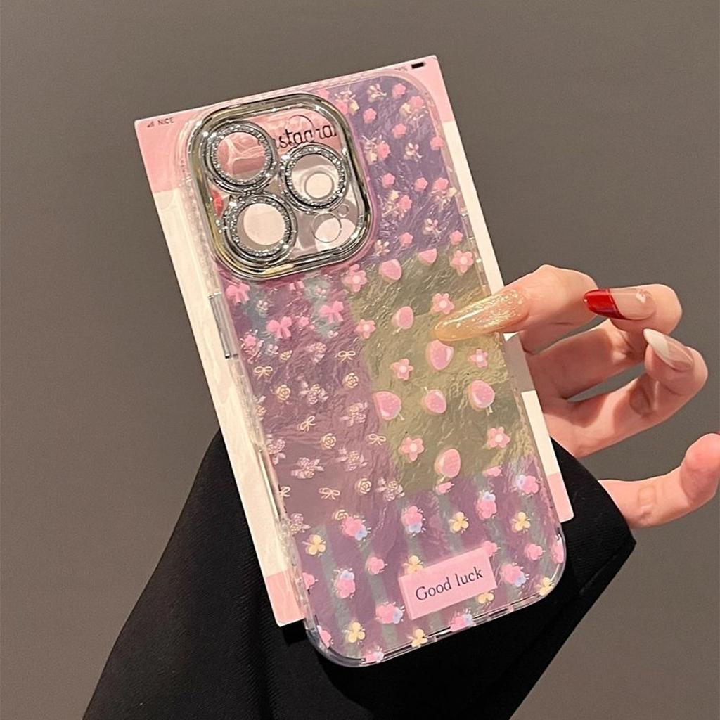 Fine Hole Glacier Pattern Mobile Phone Case Internet Celebrity Goddess Frosted All-inclusive Couple Cooling Frosted Translucent Simple Style