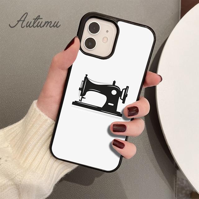 Чехол для телефона с мультяшной швейной машинкой для iPhone 11, 12, 13, 14 Pro Max mini X XR XS SE 2020 5 6S 7 8 Plus, чехол для Samsung Galaxy S21 S22