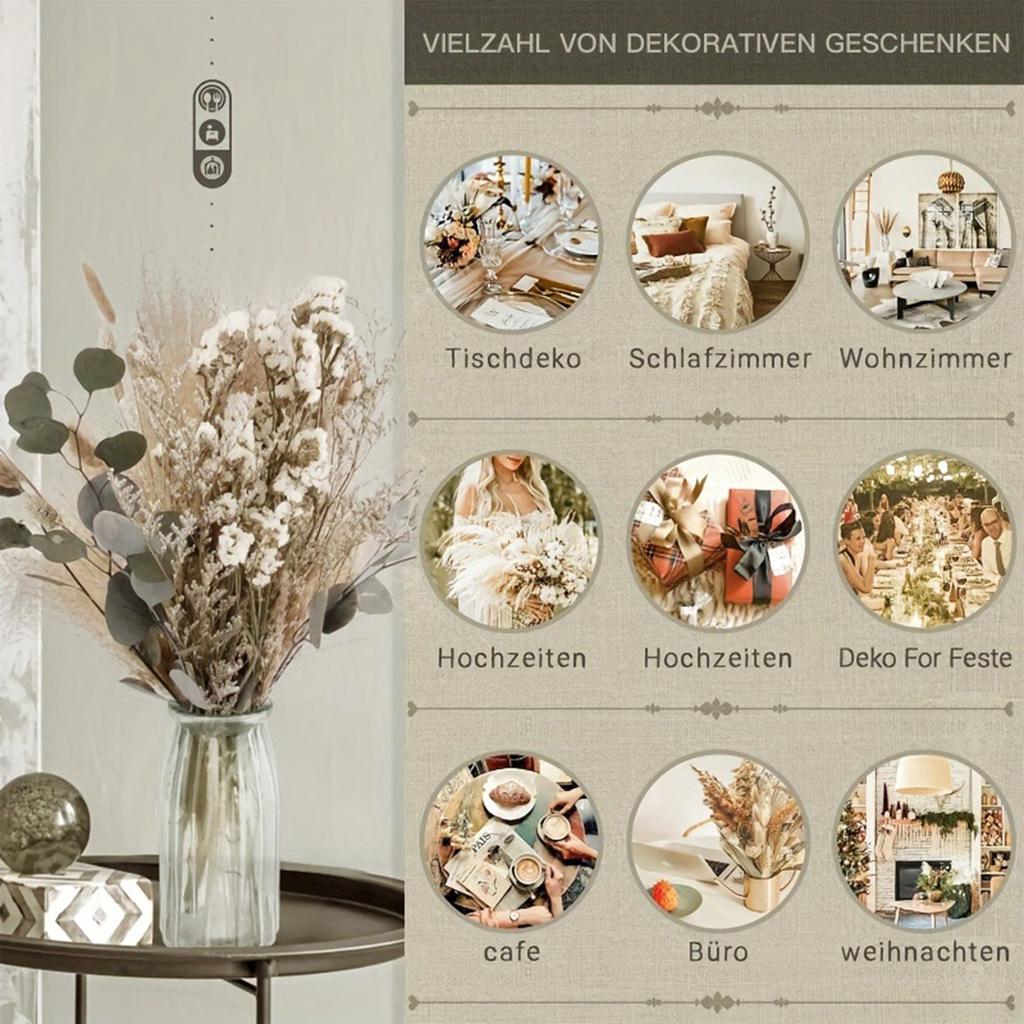 45pcs Dried Flower Bouquet, Natural Mix And Decoration, High-end Living Room Decoration