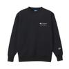 Champion Long Sleeve Crew Neck Sweatshirt with Script Mini Crew Basketball Size 140 Kids' Quick-Drying Logo, Neck, Sweatshirt, Black, (CK-YB015)