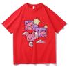 Аниме Kawaii Valentine Rerto футболка модная женская Harajuku эстетическая футболка для пары унисекс уличная одежда мужские футболки рубашки топы