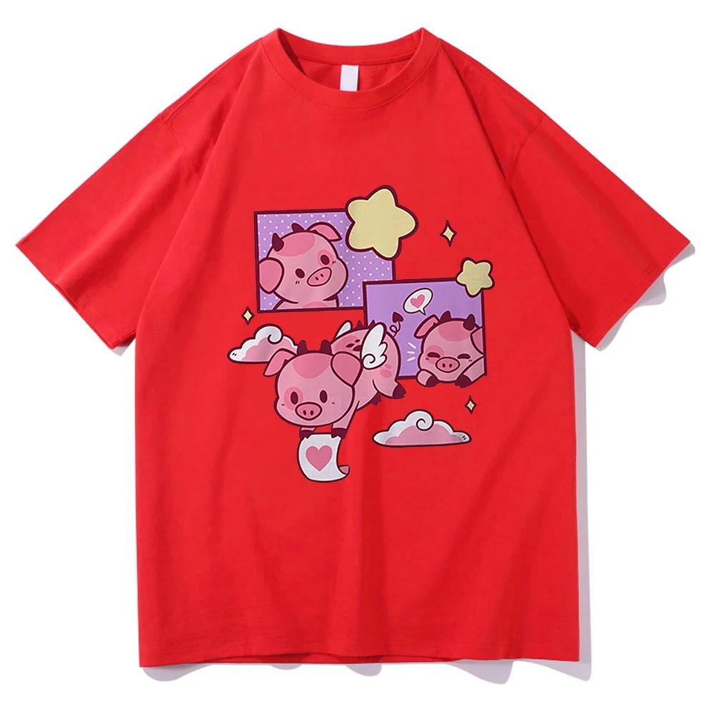 Аниме Kawaii Valentine Rerto футболка модная женская Harajuku эстетическая футболка для пары унисекс уличная одежда мужские футболки рубашки топы