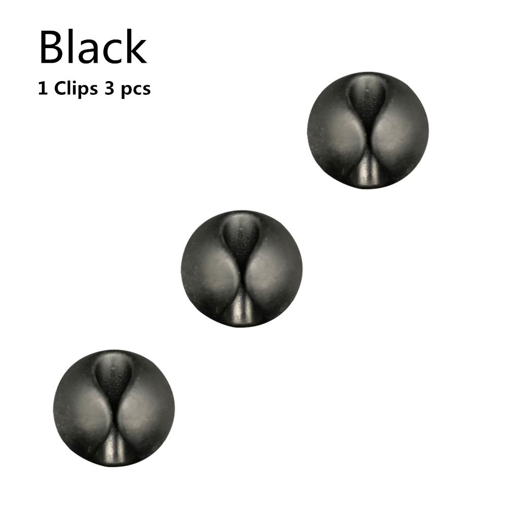 3pcs USB Cable Silicone Organizer Wire Winder Earphone Holder Cord Clip Phone Cables Tie Fixer Wire Management For Office Home