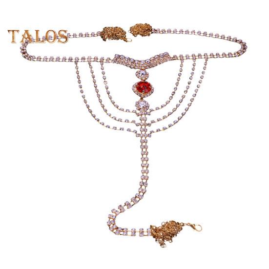 Цепочка для трусиков со стразами, регулируемая длина, короткая цепочка, ремешок со сверкающими стразами, сексуальная женская цепочка для тела, ювелирное украшение в подарок