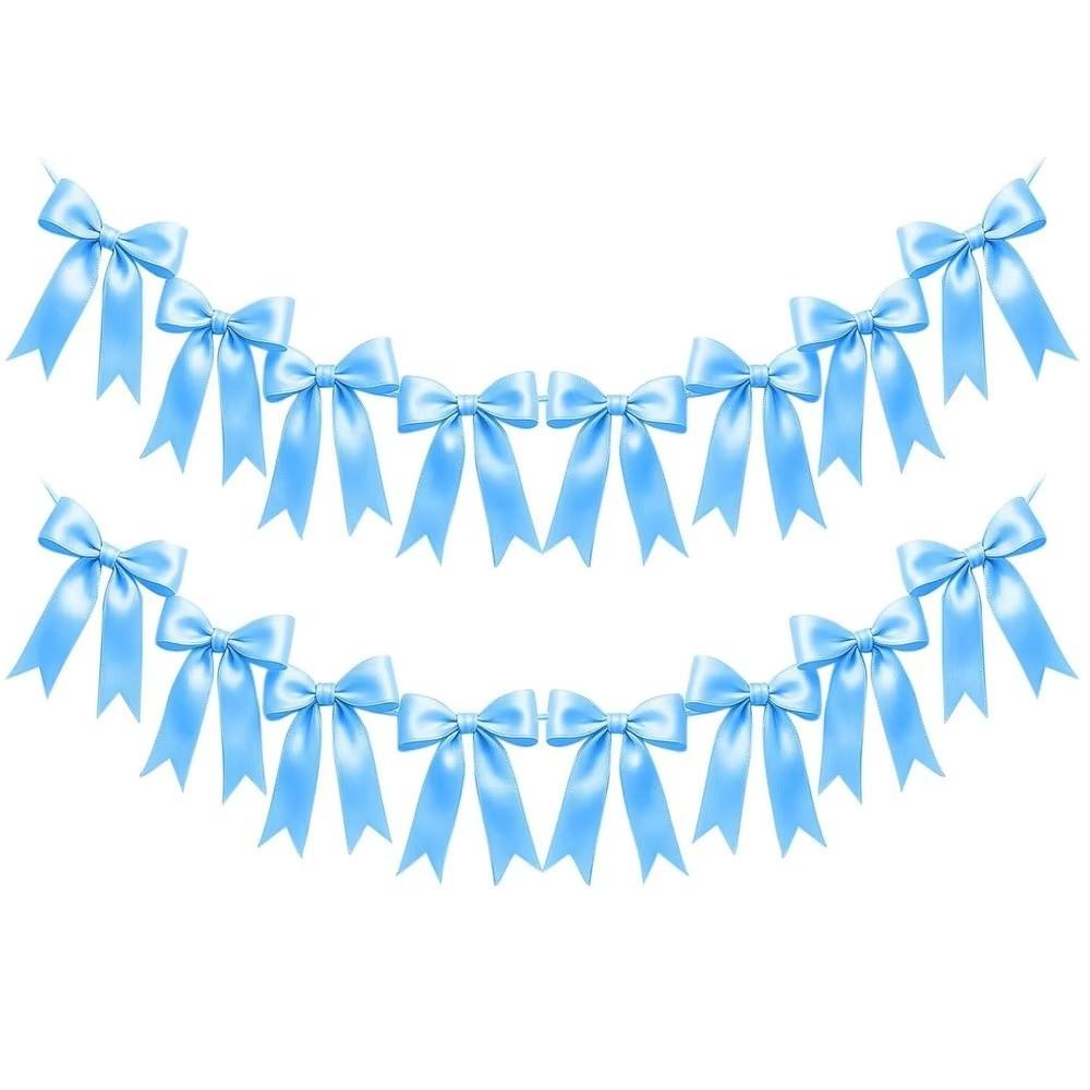 Bowknot Bowknot Garland Satin Ribbon Garland New Bow Garland Banner Wedding Decor