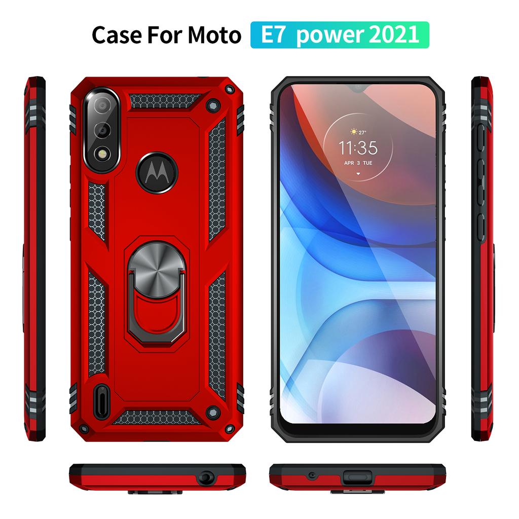 Чехол для Moto E7 Power, чехол для телефона Moto E 7 Power 2021, противоударный бронированный прочный защитный автомобильный держатель в стиле милитари, магнитный чехол