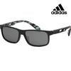 adidas Sports Sunglasses Square Grey Mirror Running Riding Black Fashion SP0023 02C