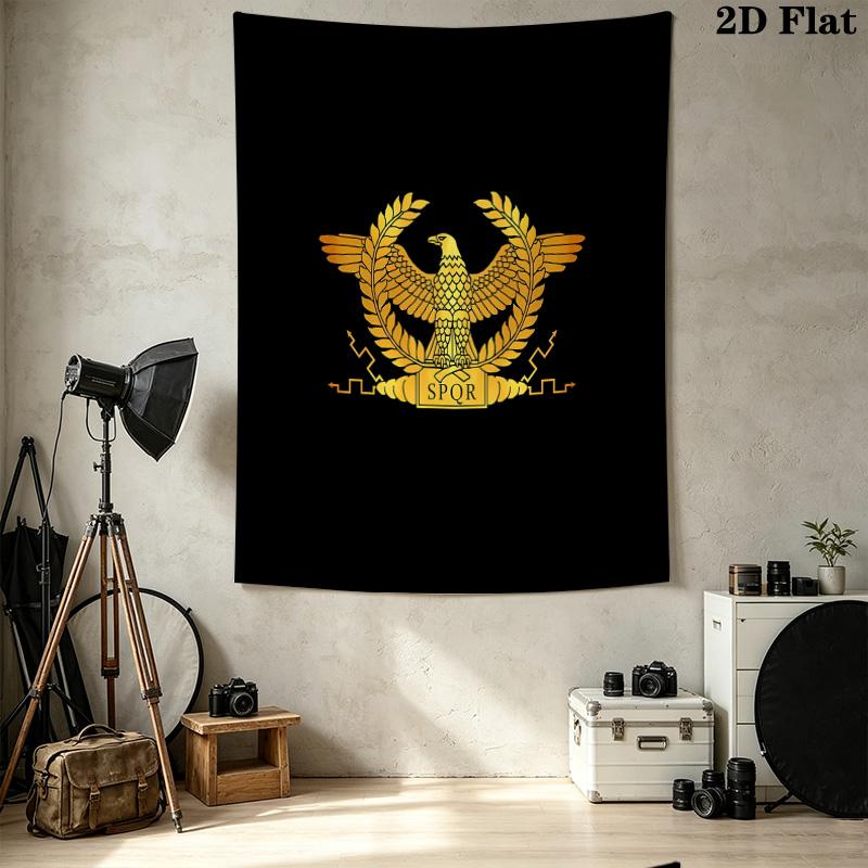 Roman Spqr Wall Tapestry Aesthetic Wall Hanging Printed Fabric Blanket Decorative Tapestries For Bedroom Living Room Home Decor