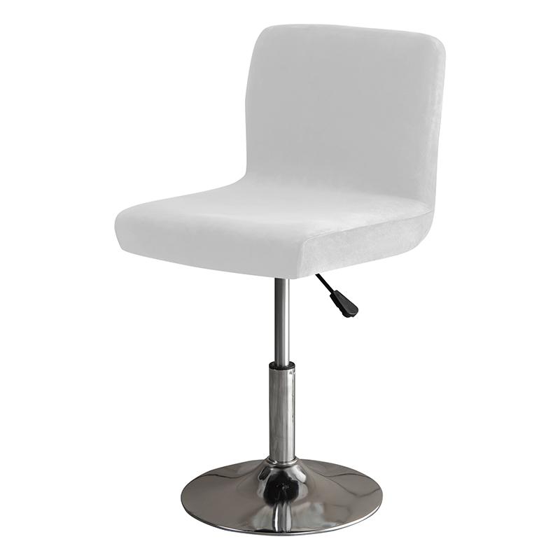 Solid Colors Bar Chair Cover Stretch For Bar Stool Short Back Dining Room Spandex Elastic Slipcover For Chairs Banquet Wedding